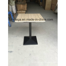 Mesa quadrada de mesa de jantar Ss Bevel Edge Square (FOH-BC46C)